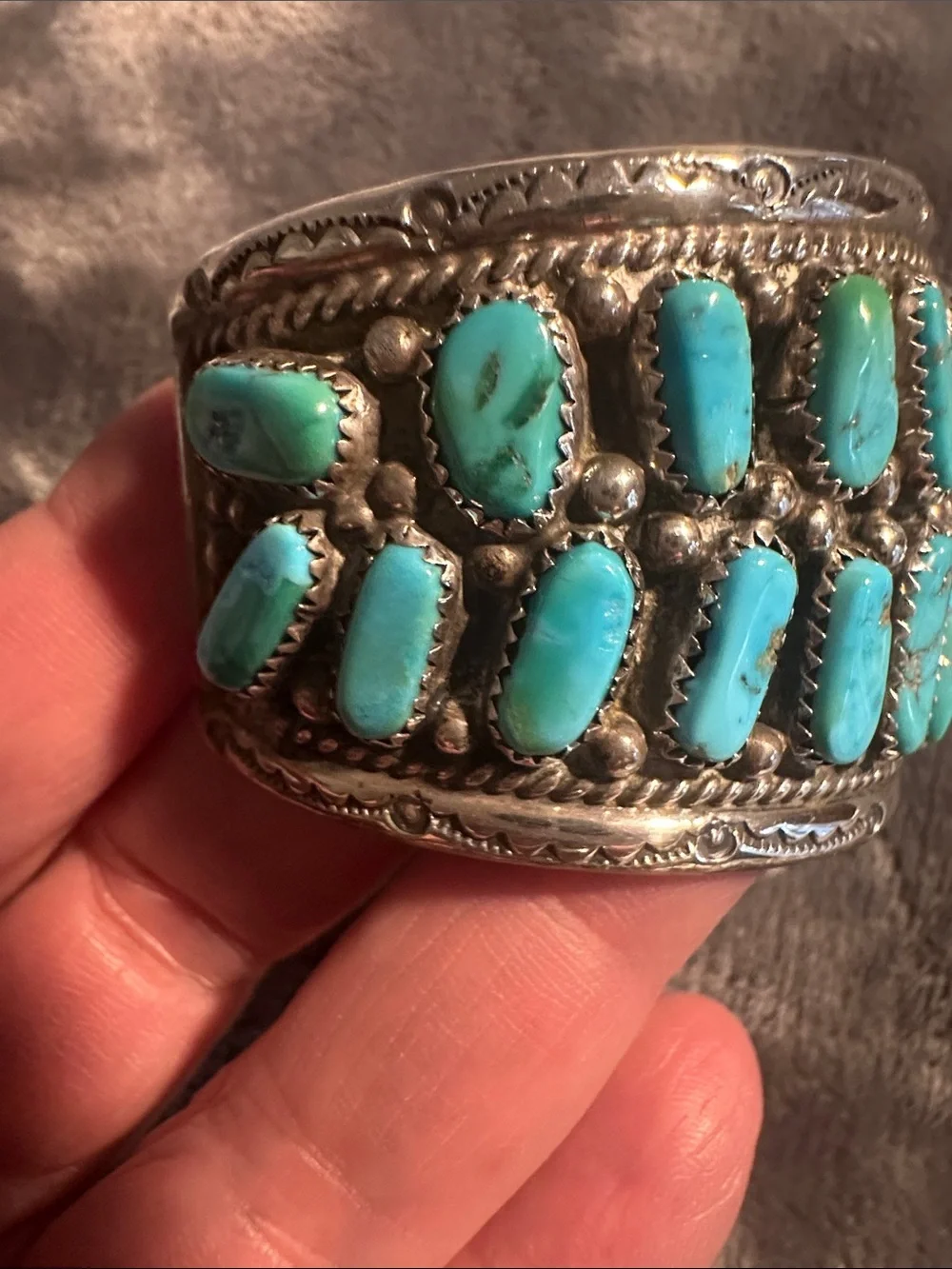 Vintage Navajo Cuff Tommy Moore Sterling